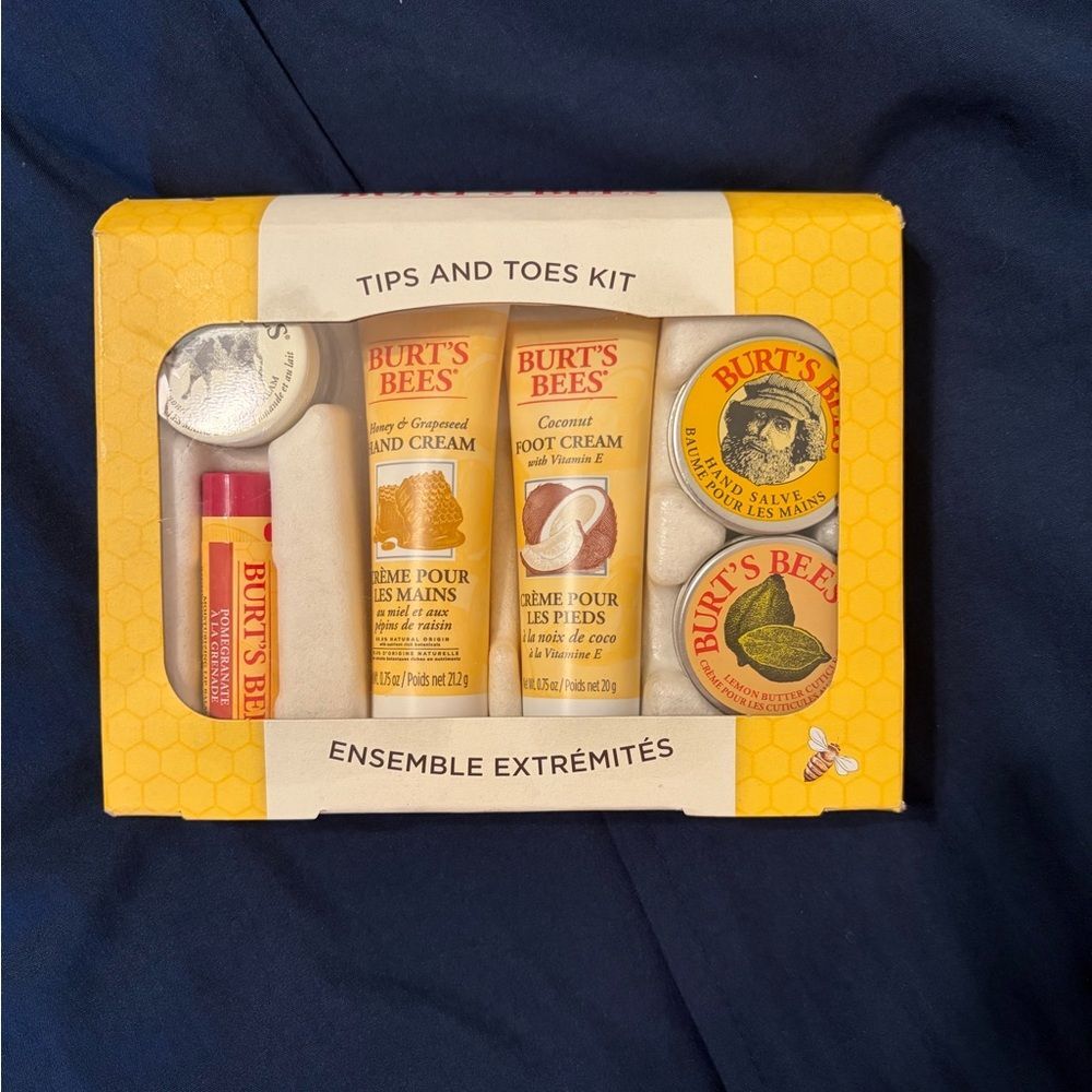 Burt's Bees Tips and Toes Kit - Yellow and Red